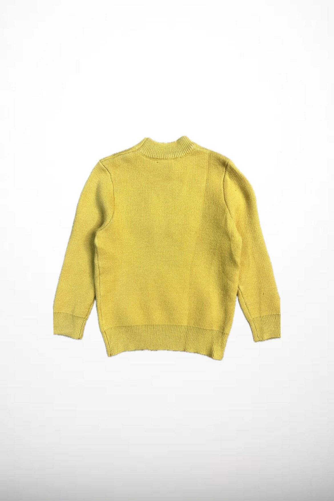PLAIN KNIT SWEATER YELLOW