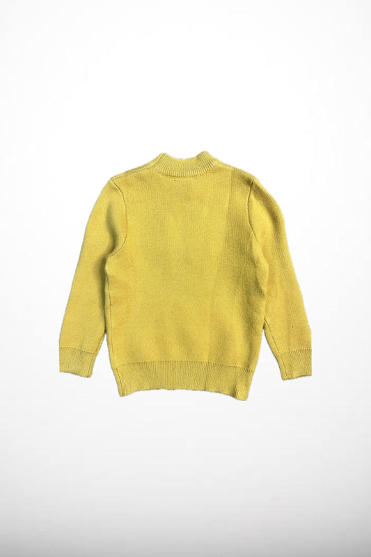 PLAIN KNIT SWEATER YELLOW