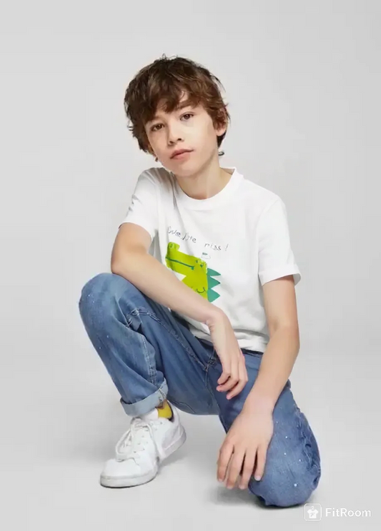 DINO RISE WHITE TSHIRT