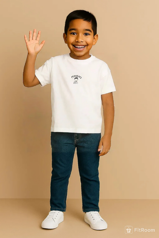 FUNNY BOYS WHITE T SHIRT