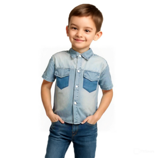 COMFORTABLE FIT DENIM SHIRT