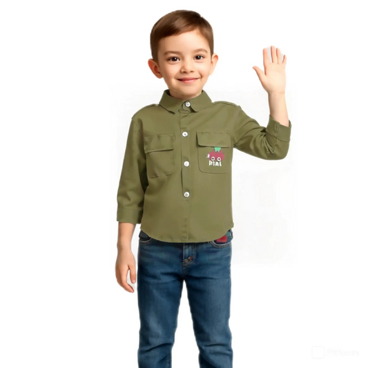 DOUBLE POCKET SHIRT OLIVE
