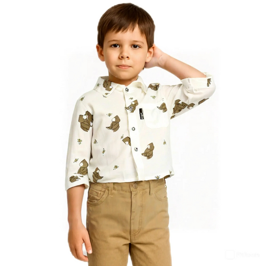 LINEN SHIRT WHITE #155