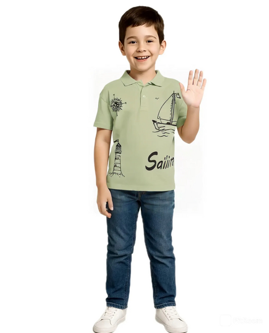 SALING GREEN T SHIRT