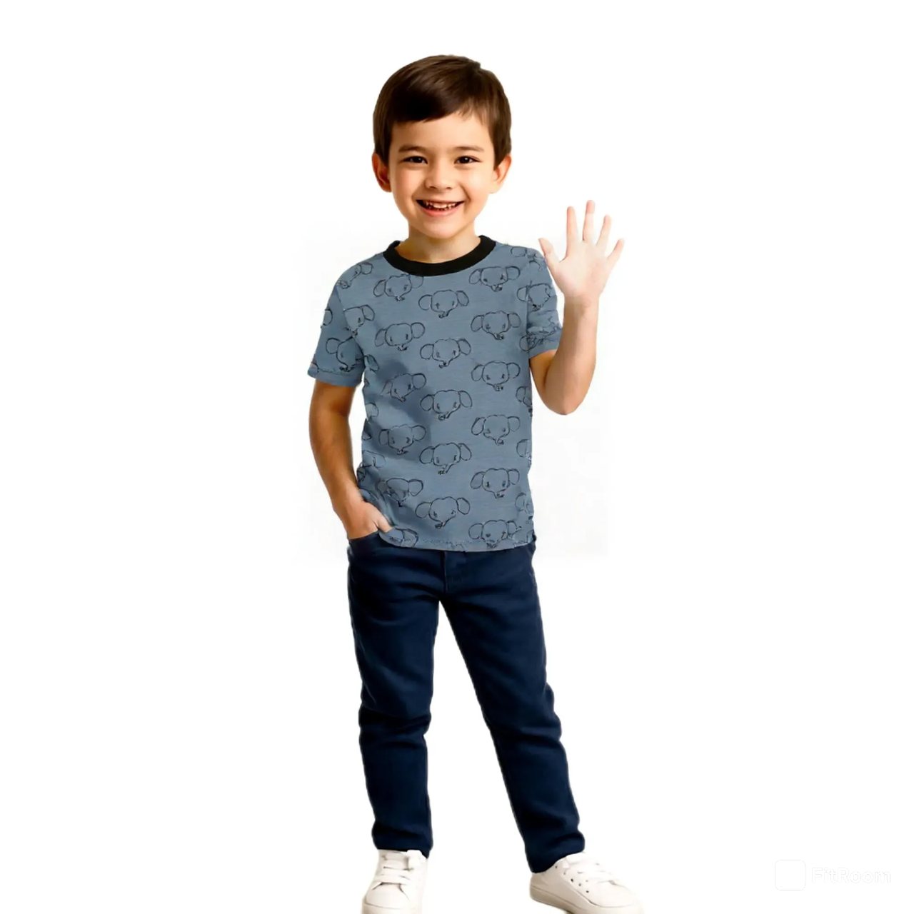 CASUAL T SHIRT ELEPHANT #125