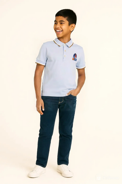 CAP T SHIRT BLUE