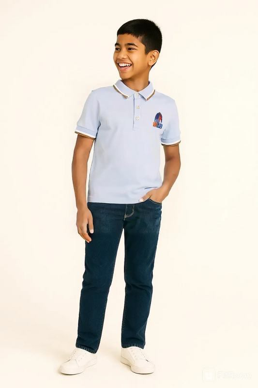 CAP T SHIRT BLUE