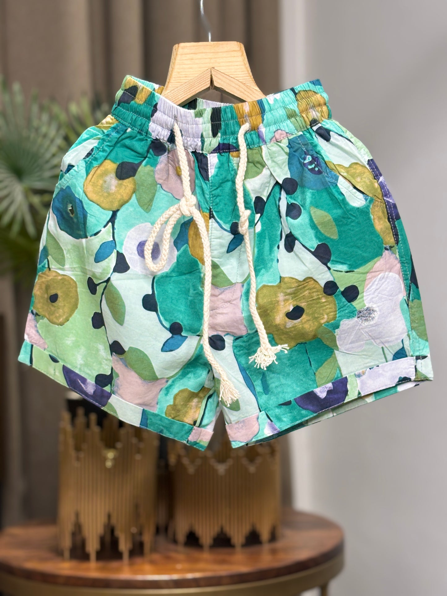 PRINTED C-ORD SET DARK GREEN