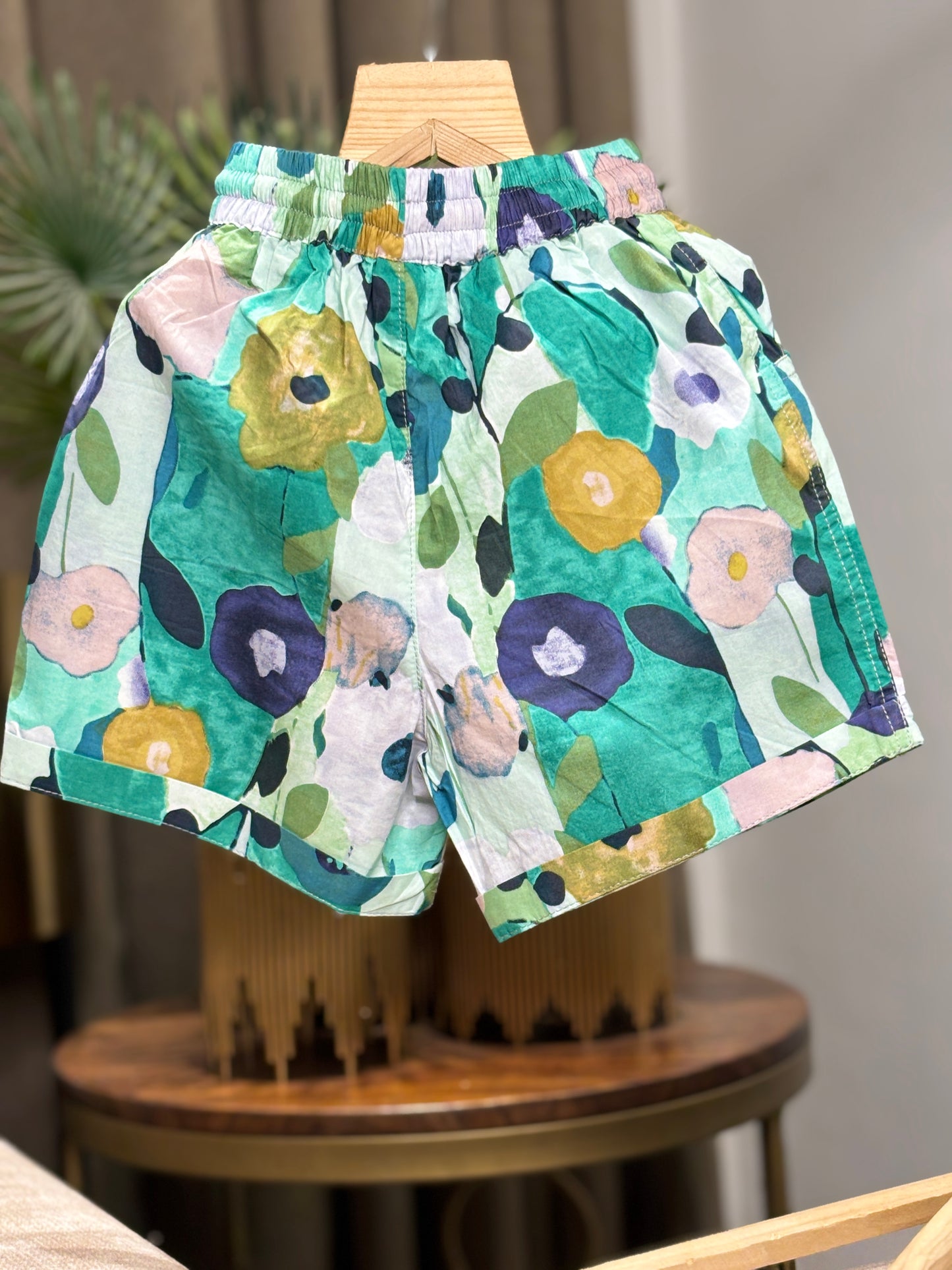 PRINTED C-ORD SET DARK GREEN