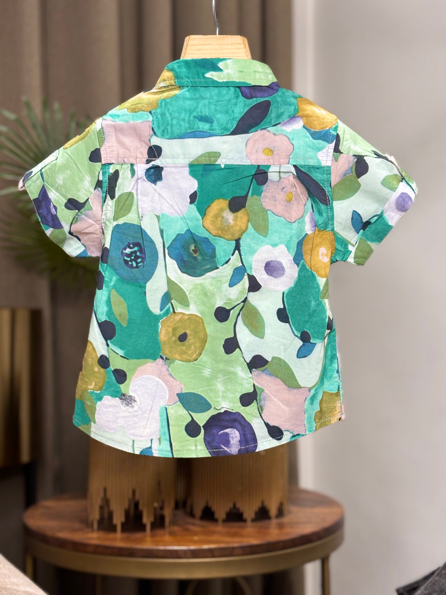 PRINTED C-ORD SET DARK GREEN