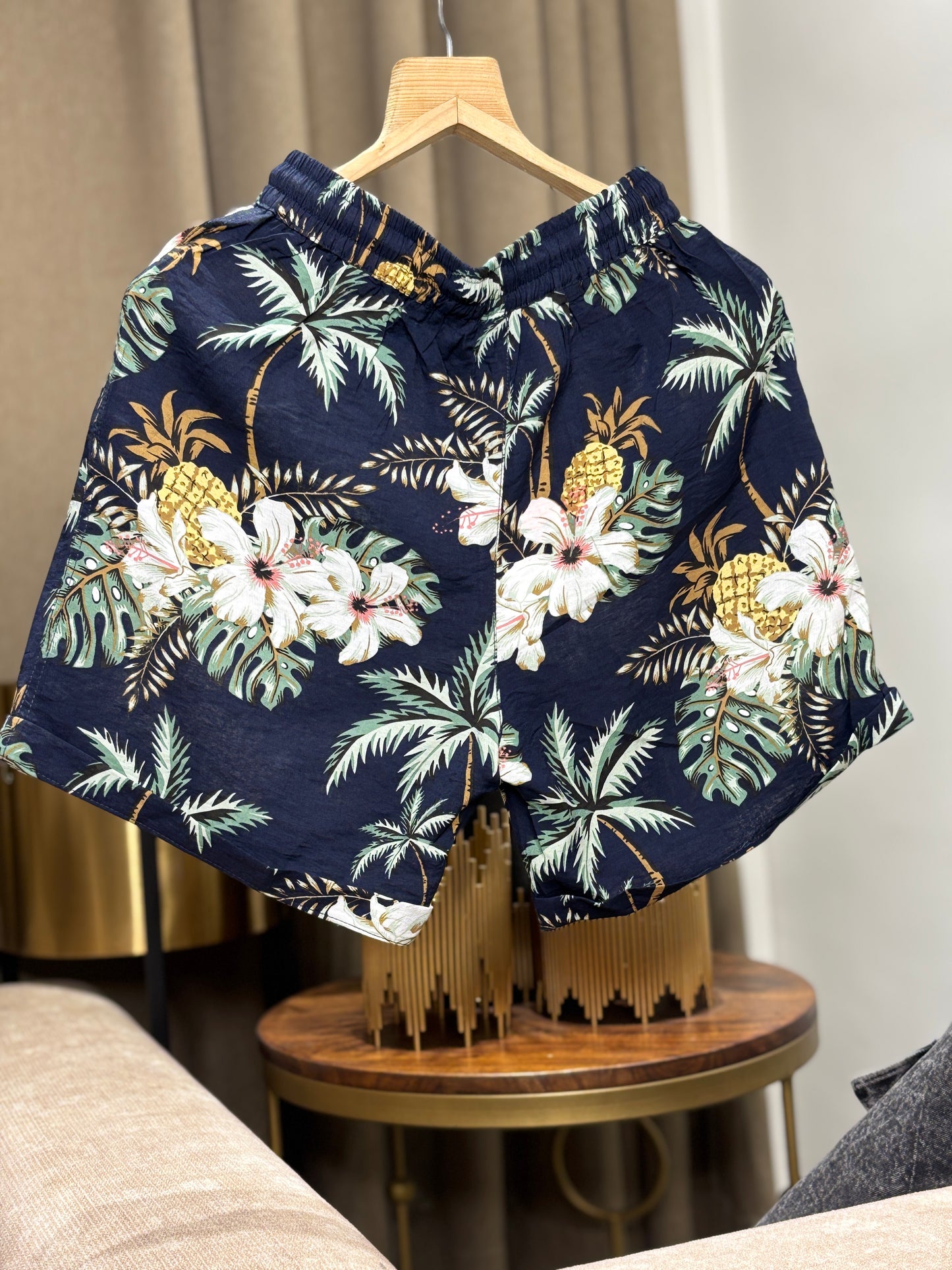 Printed C-ord Set BLACK