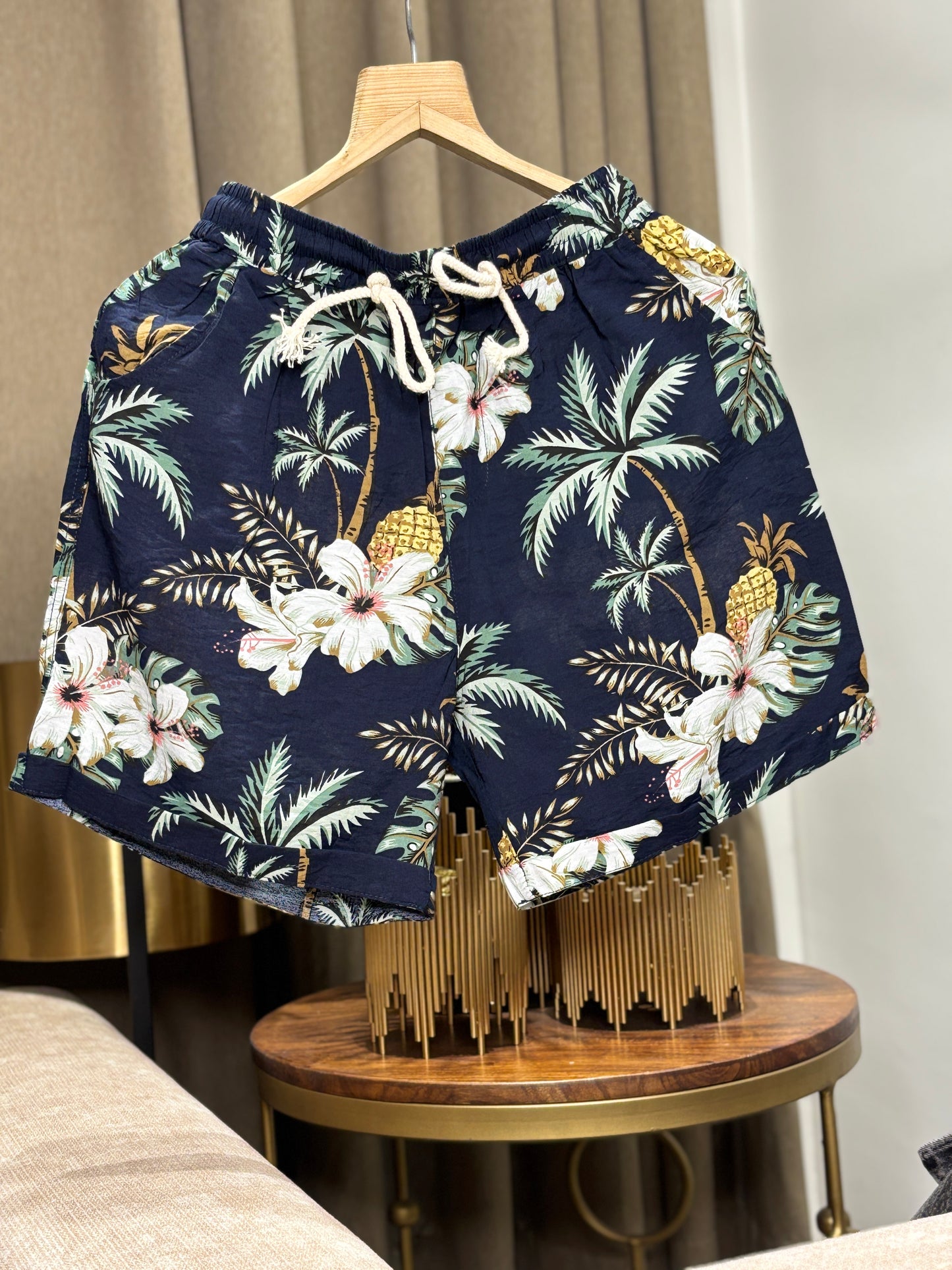 Printed C-ord Set BLACK