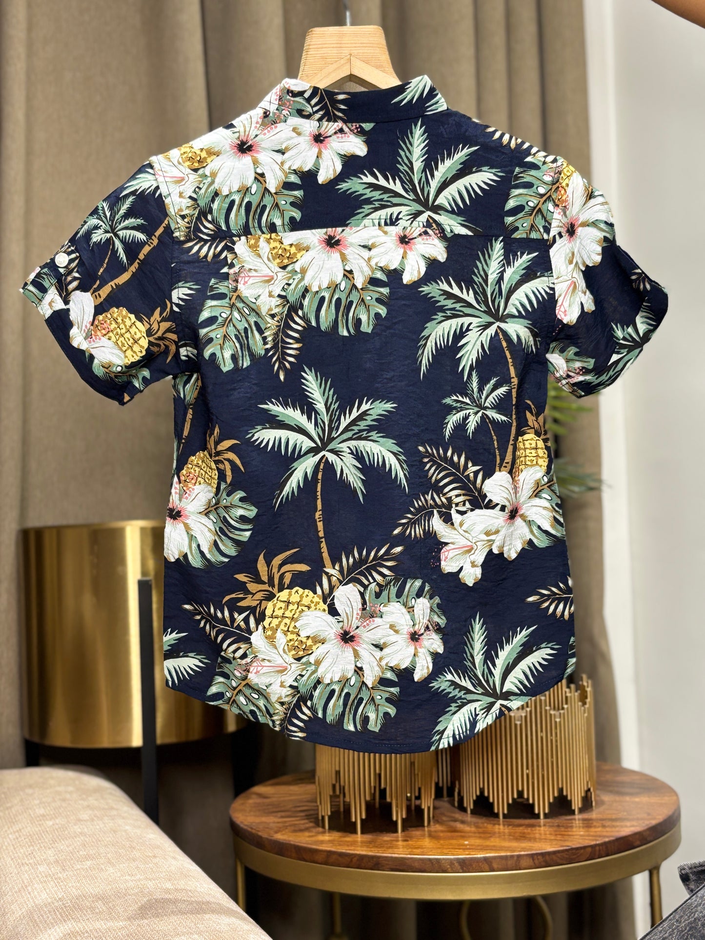 Printed C-ord Set BLACK
