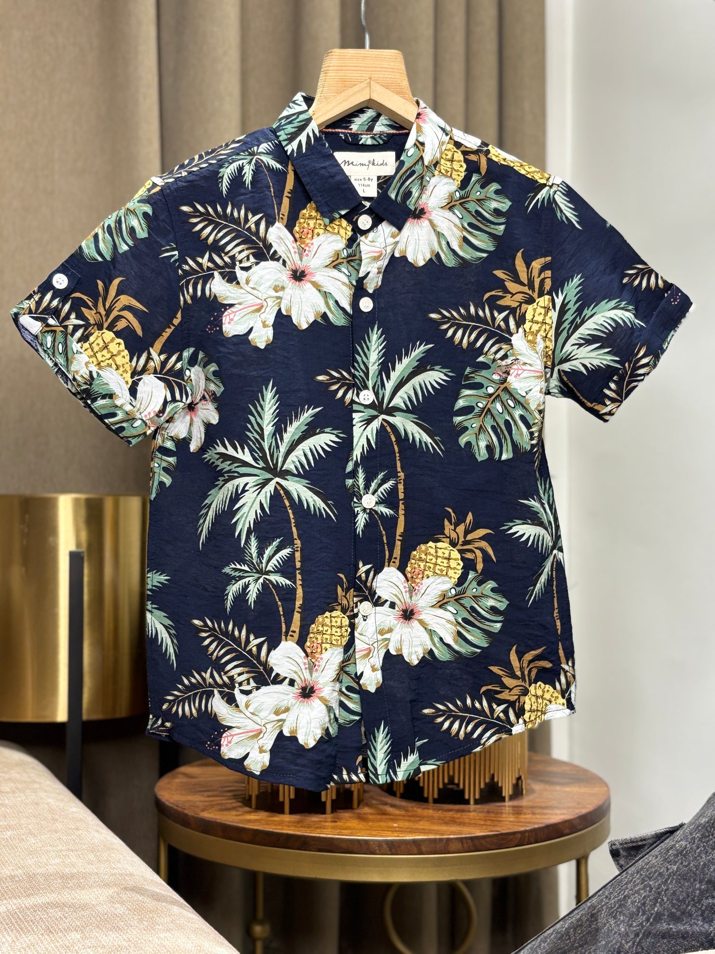 Printed C-ord Set BLACK