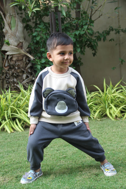 GREY TEDDY SET
