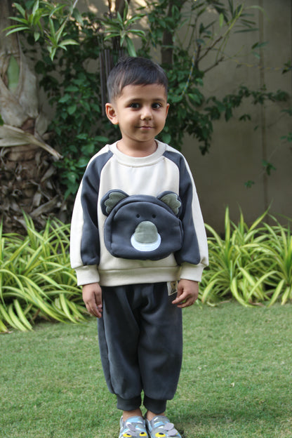 GREY TEDDY SET