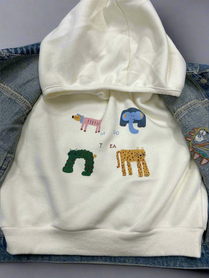 HOOD WITH DENIM JACKET