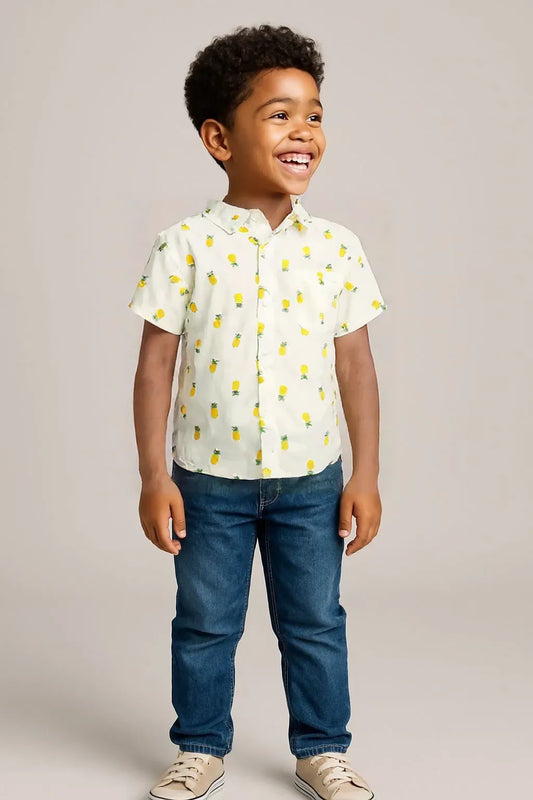 PINEAPPLE PRINT T SHIRT #160