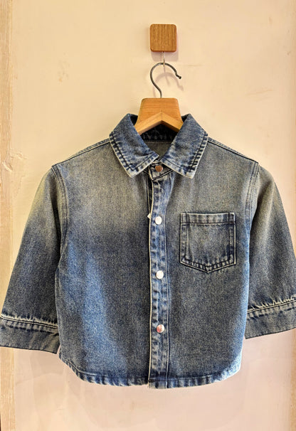 DENIM SHIRT GREEN #196