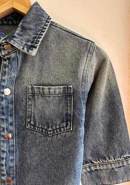 DENIM SHIRT GREEN #196
