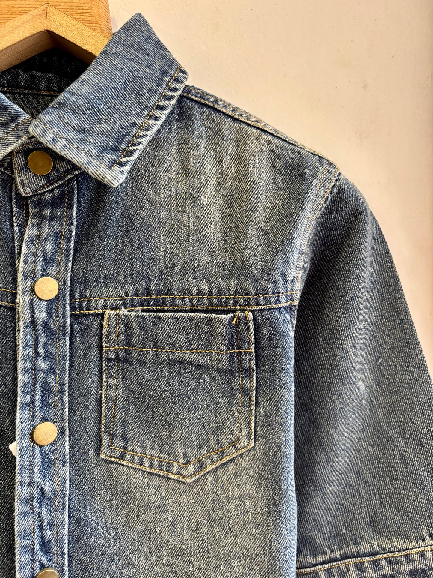 DENIM SHIRT DAERK BLUE #196