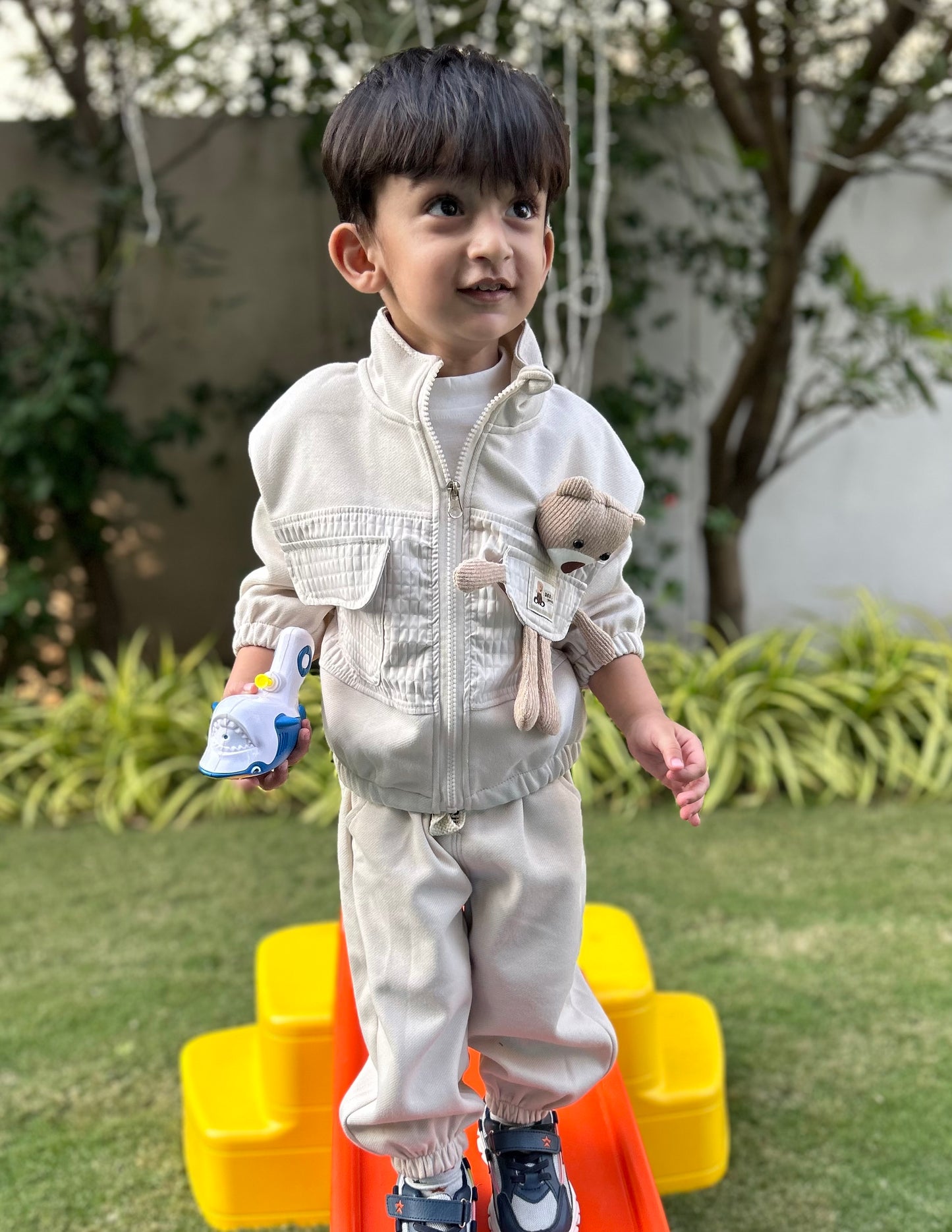 3 PIECE TEDDY SET