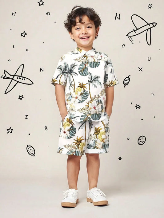 PRINTED C-ORD SET WHITE
