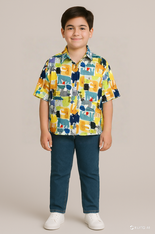 ANIMAL PRINT T SHIRT