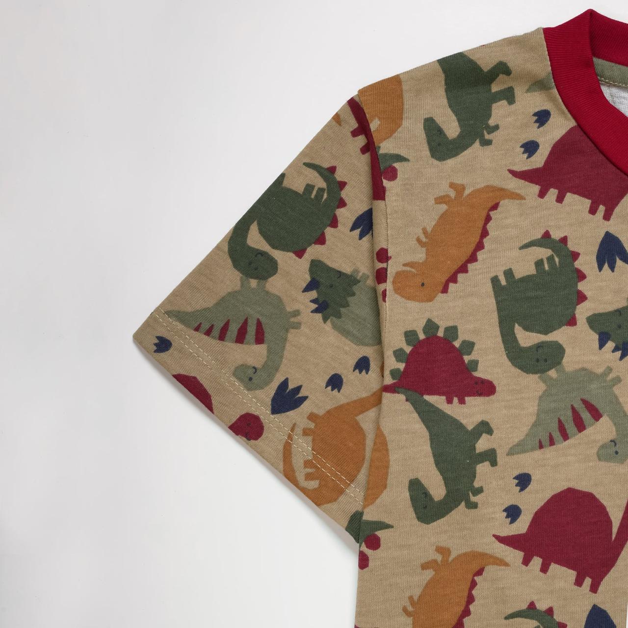 CASUAL DINOSAUR RED T SHIRT #125