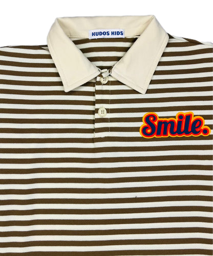 Smile Seriously T-shirt Brown