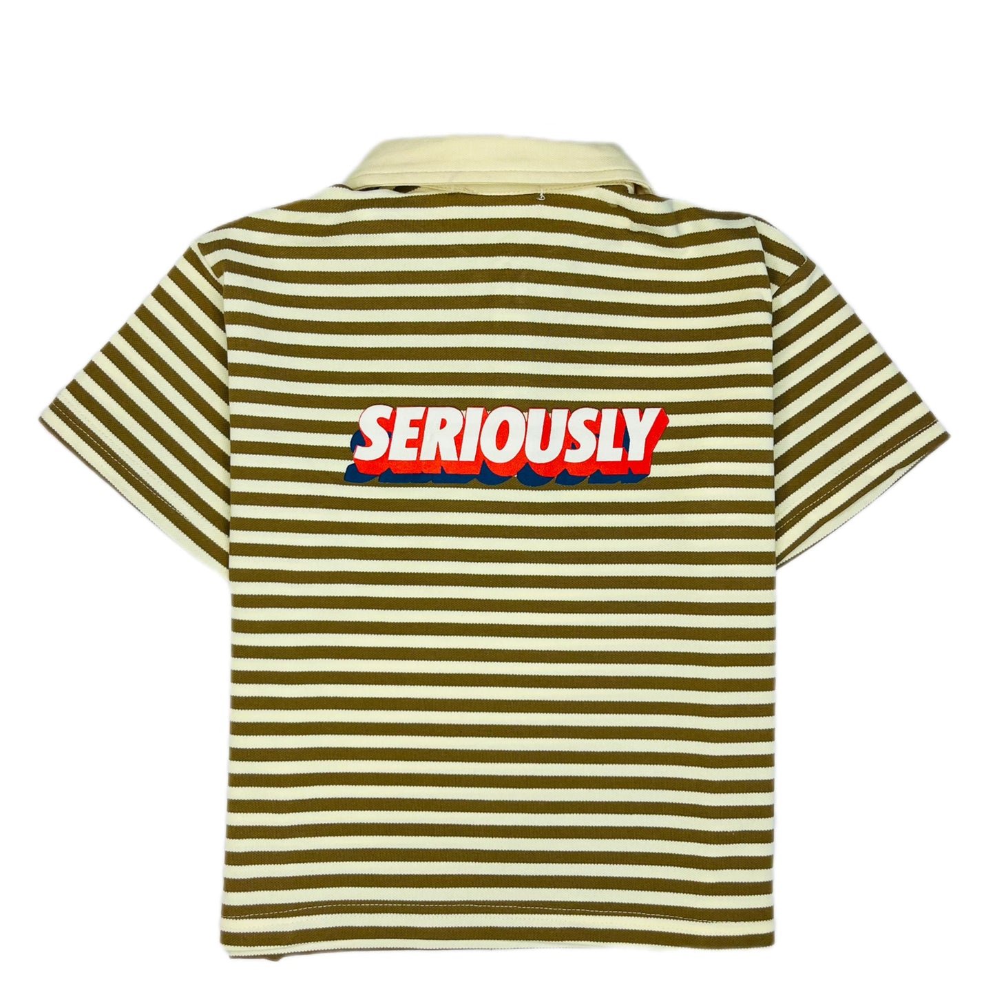 Smile Seriously T-shirt Brown