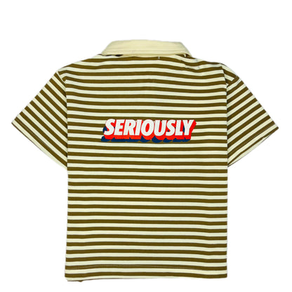 Smile Seriously T-shirt Brown