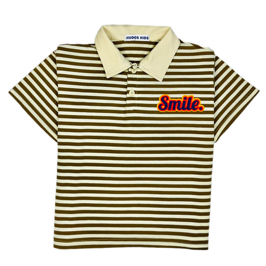 Smile Seriously T-shirt Brown