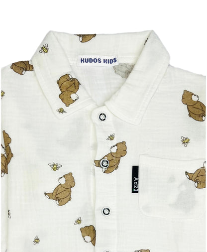 LINEN SHIRT WHITE #155