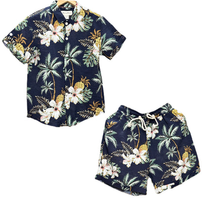 Printed C-ord Set BLACK